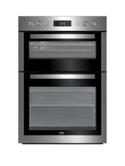 Beko Bdf26300X 60Cm Built-In Double Electric Oven With Connection - Stainless Steel - Oven With Connection